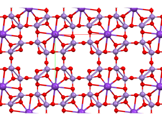tunnels in alpha manganese dioxide