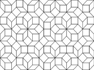aperiodic tiling of the plane by Ammann