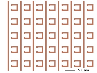 bandstop wave filter using split ring resonators