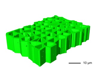 part of wood structure model used in simulation
